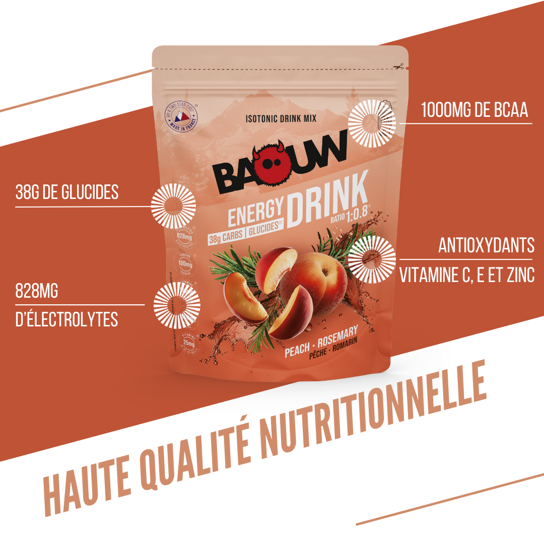 Boissons Energétiques Pêche - Romarin 585G