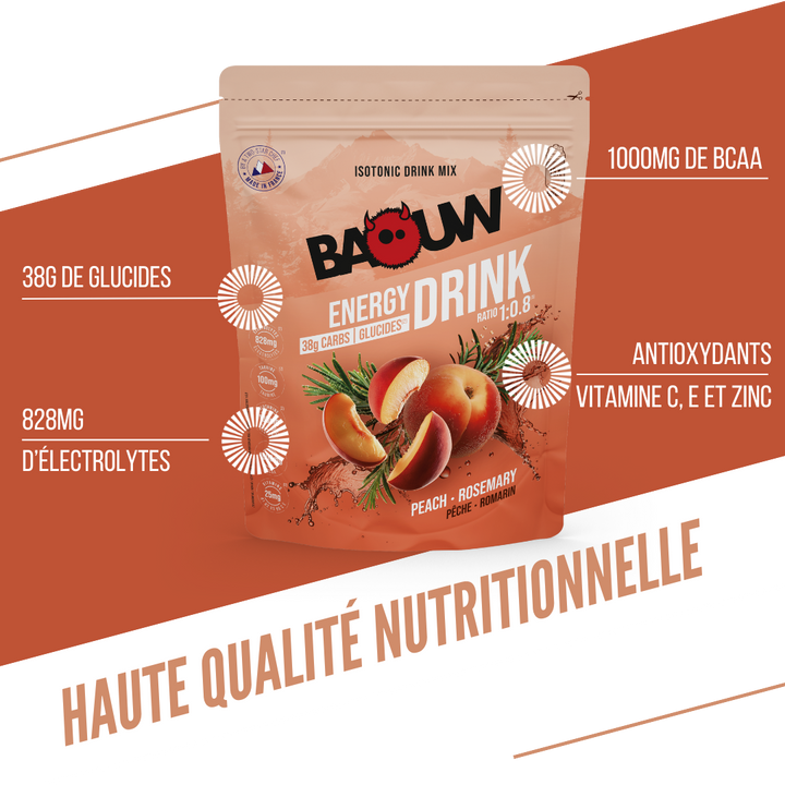 Boissons Energétiques Pêche - Romarin 585G