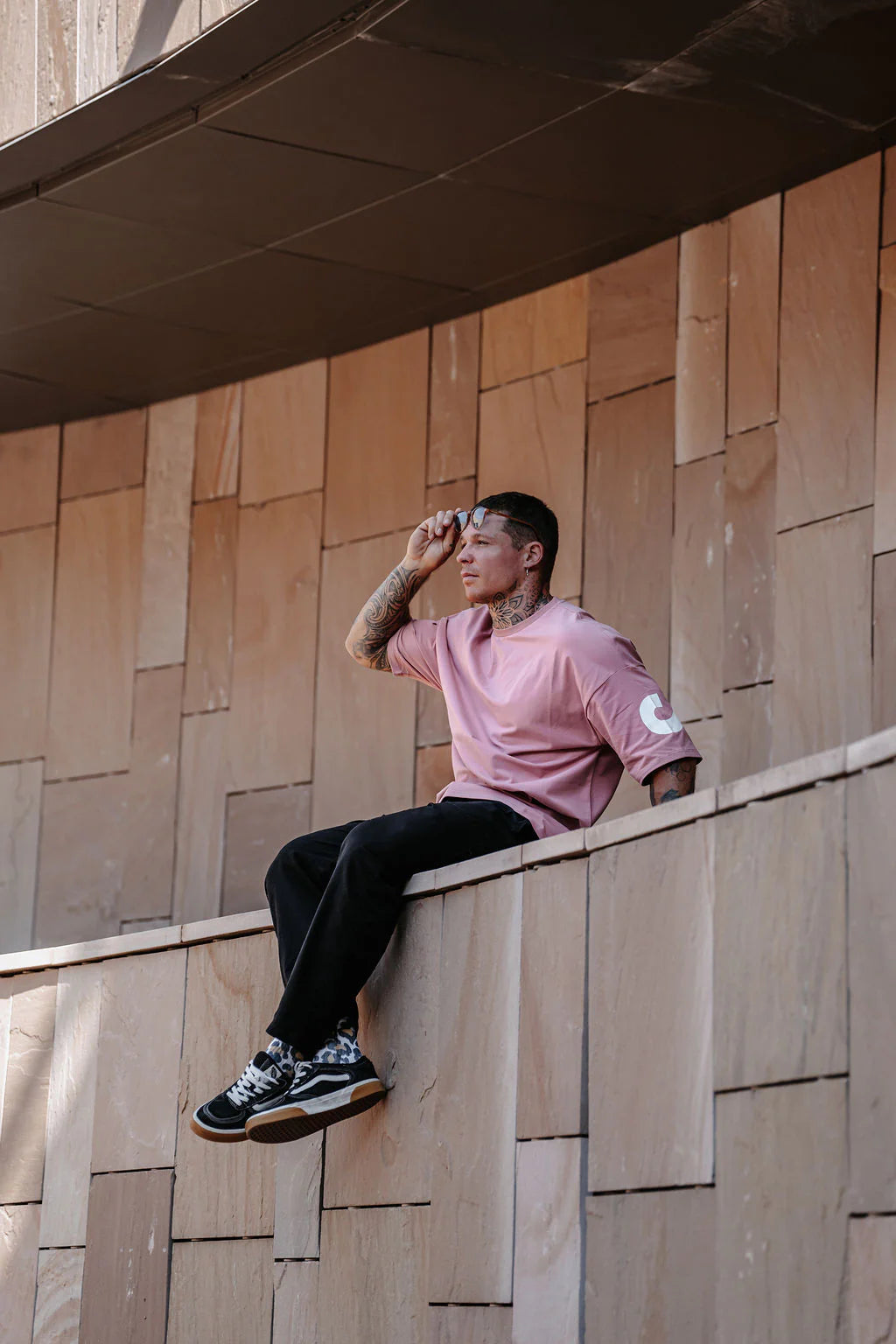 Tee-Shirt - Stensed Oversize New Rose