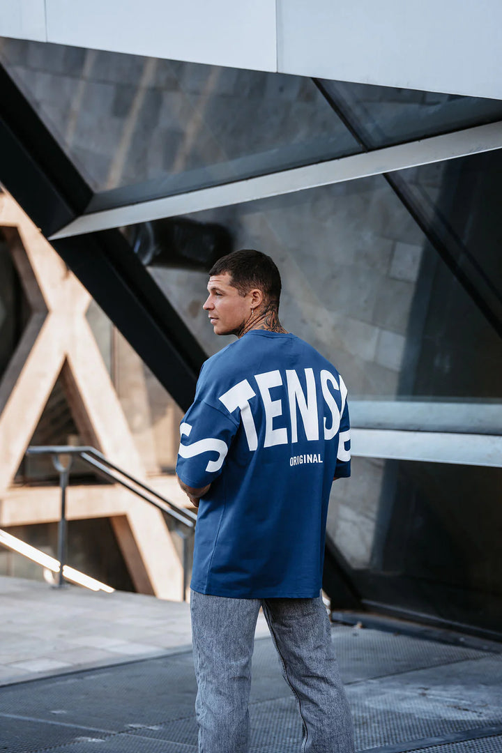 Tee-Shirt - Stensed Oversize Navy