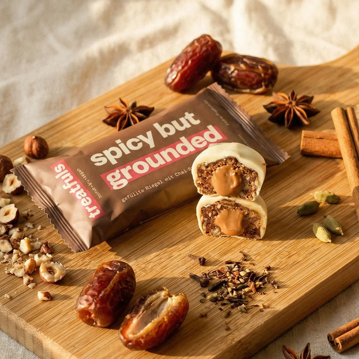 Barre Treatfuls - Chai Latte chocolat blanc fourrée « Spicy but grounded »