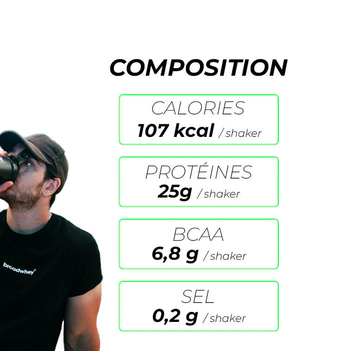 BROADWHEY- Whey Isolate Native Vanille 900G