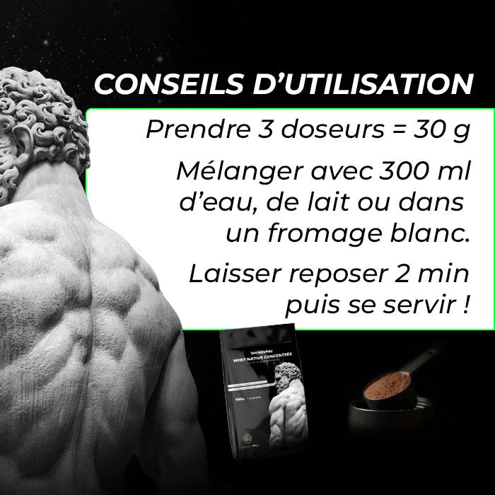 BROADWHEY- Whey Concentrée Native Vanille 900G