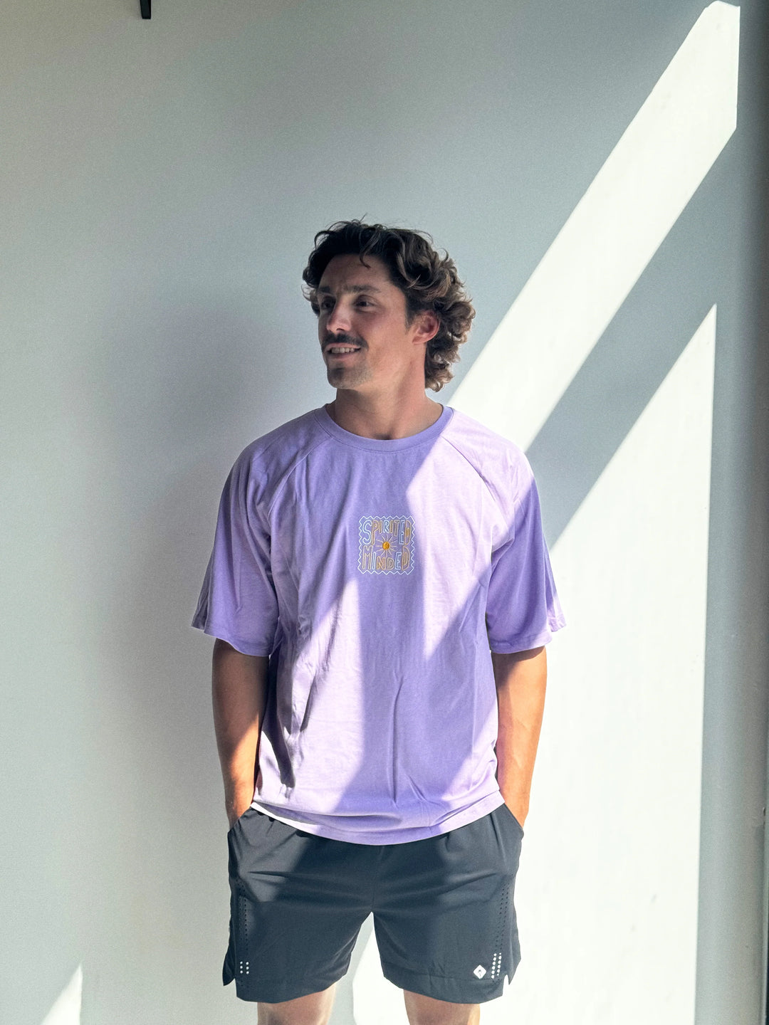 T-SHIRT BRODE OVERSIZE SOLSTICE FLOW - VIOLET