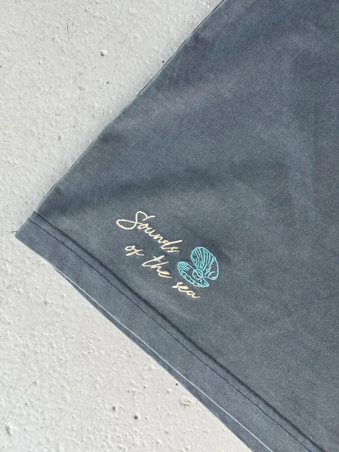 T-SHIRT BRODE OVERSIZE - GRIS