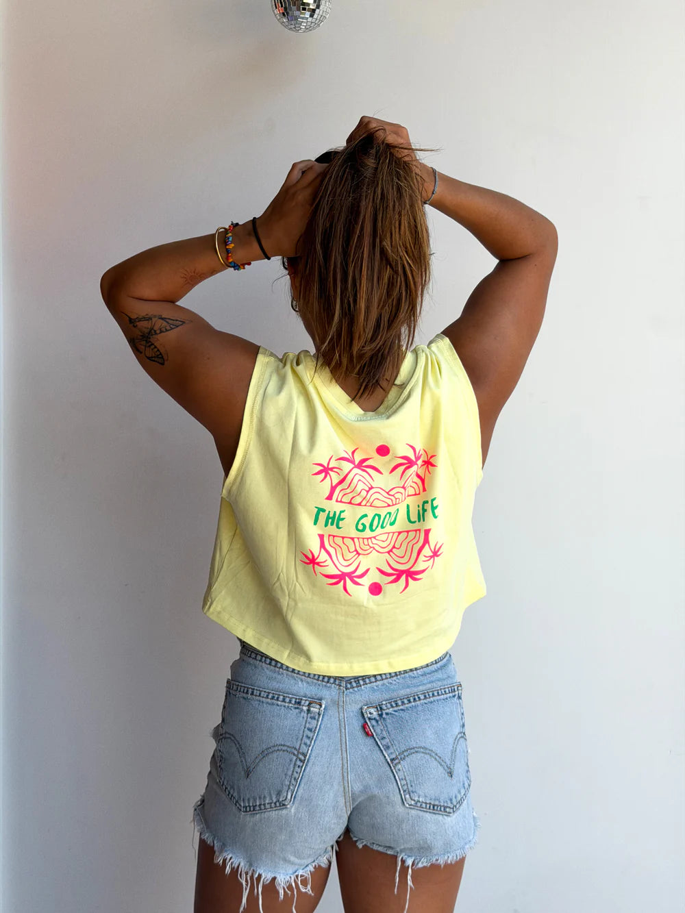 CROP TOP OVERSIZE "THE GOOD LIFE"