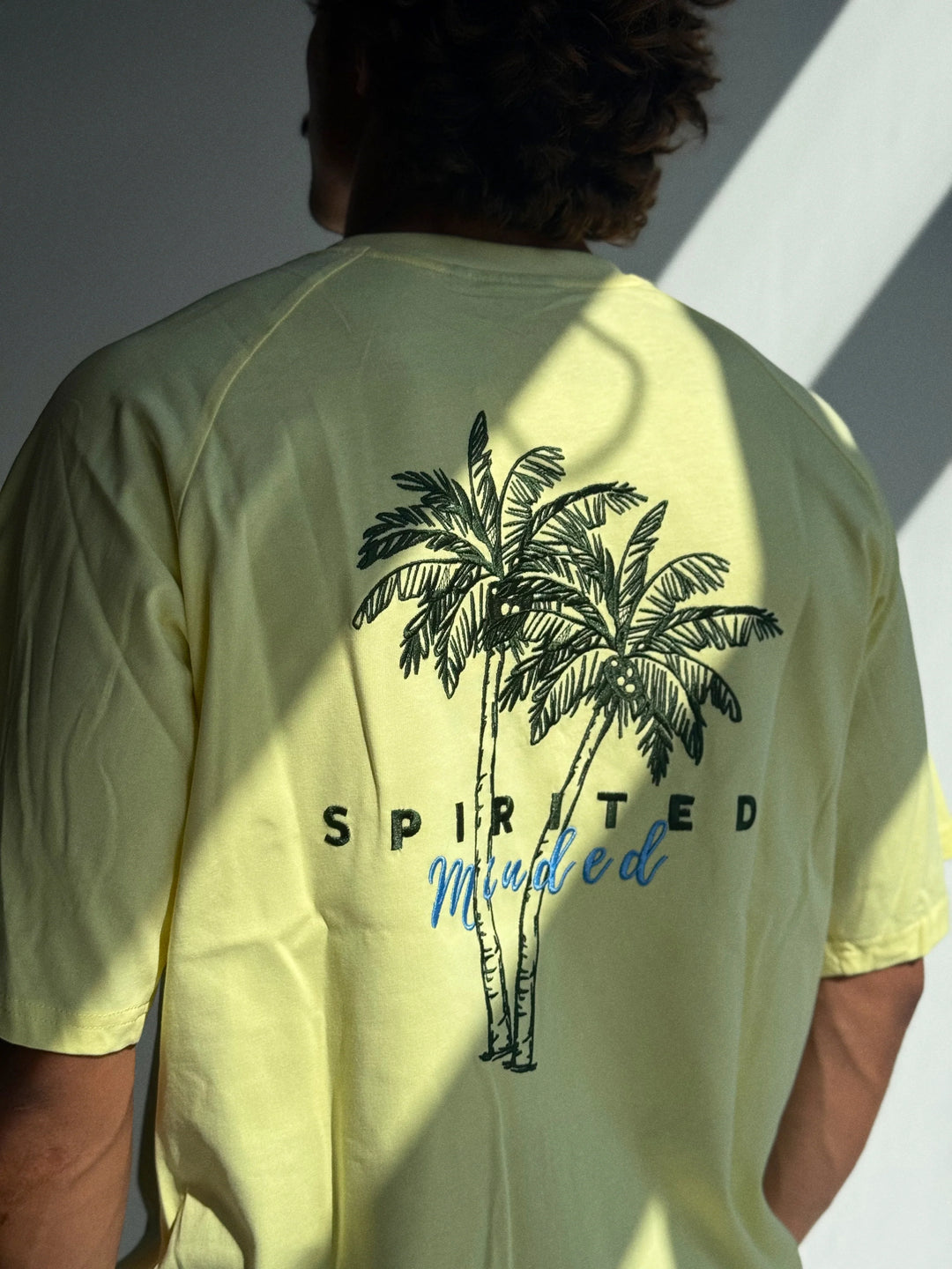 T-SHIRT BRODE OVERSIZE SOLSTICE FLOW - JAUNE