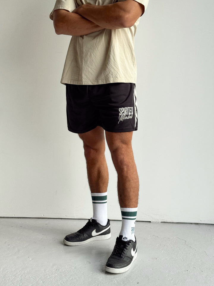 OLD SCHOOL SHORTS - BLACK
