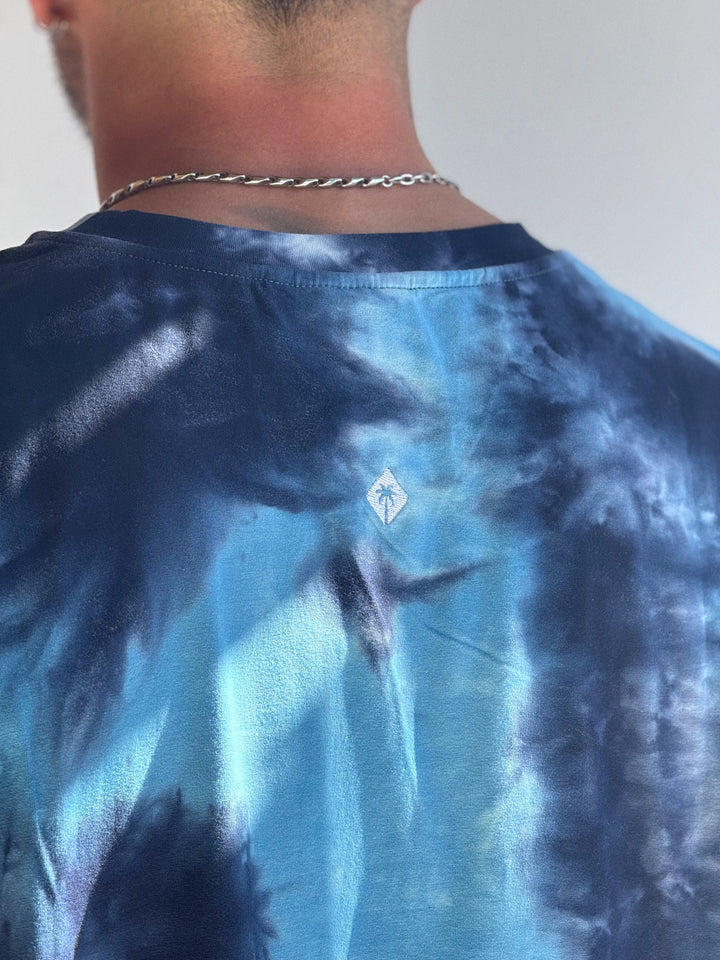 TANK TIE & DYE SOLSTICE FLOW - BLEU