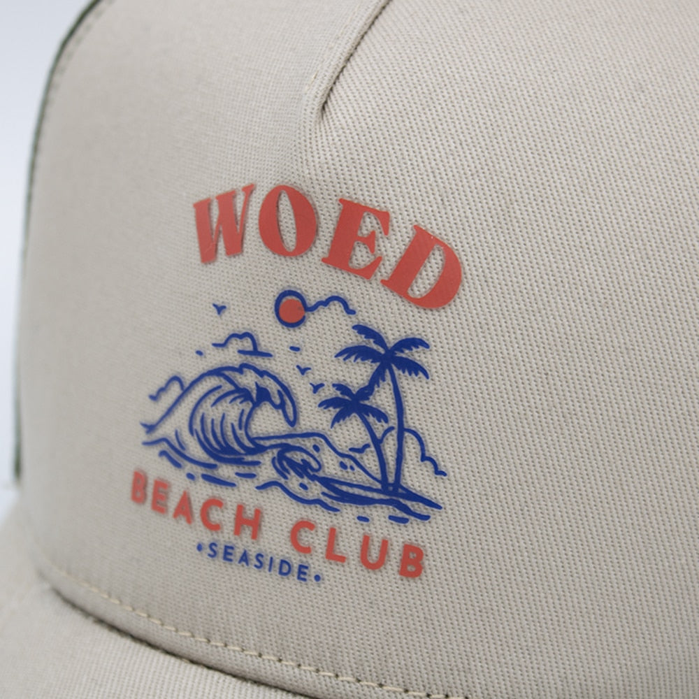 Casquette trucker Club de plage Woed