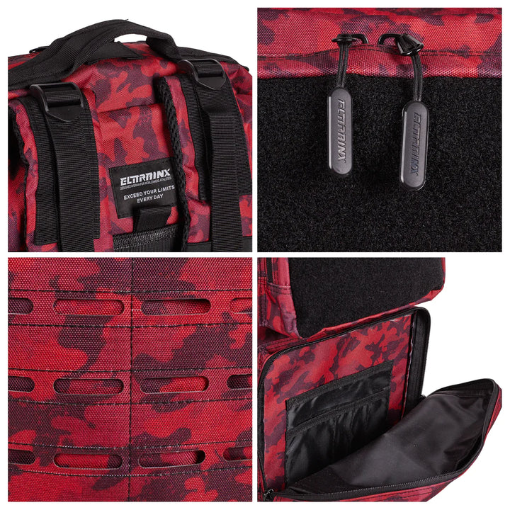 Sac à dos tactique V2 45L Camouflage Rouge