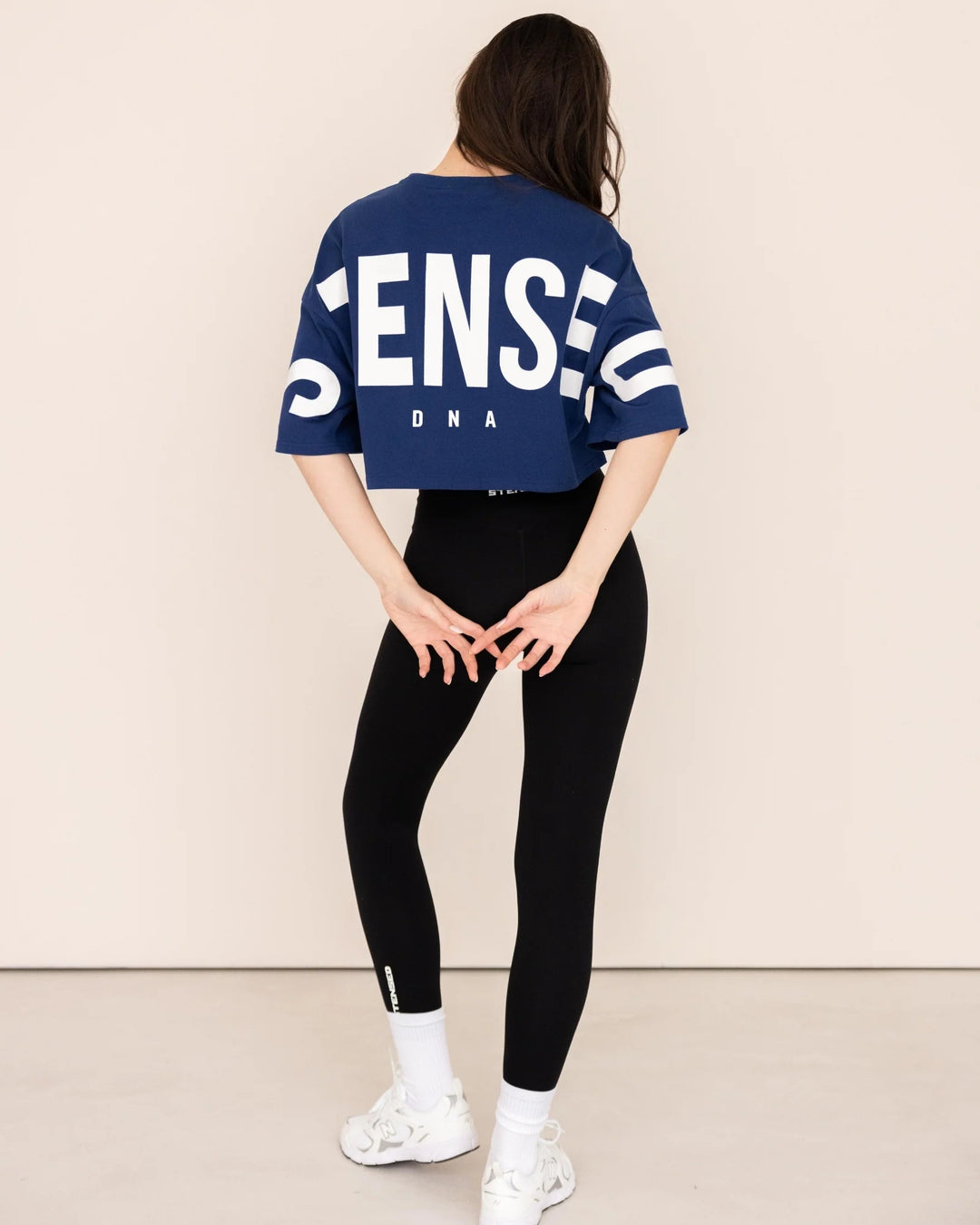 DNA Crop Top Oversize - Bleu