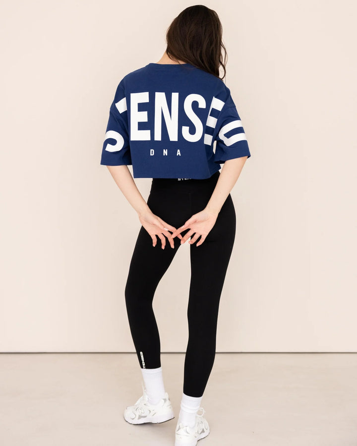 DNA Crop Top Oversize - Bleu