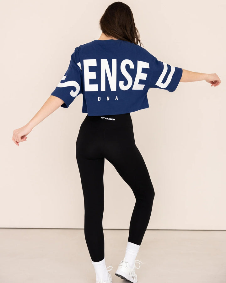 DNA Crop Top Oversize - Bleu
