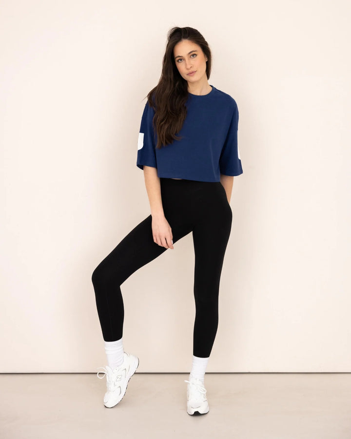 DNA Crop Top Oversize - Bleu