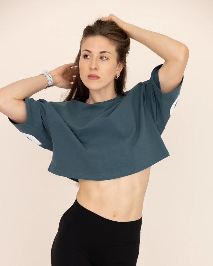DNA Crop Top Oversize Vert