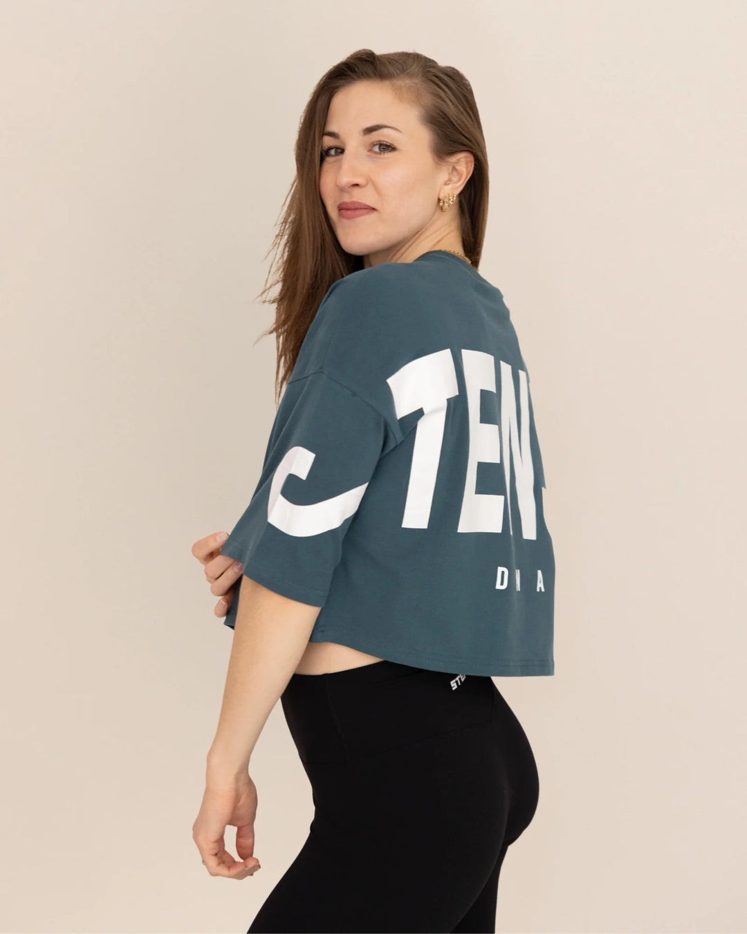 DNA Crop Top Oversize Vert