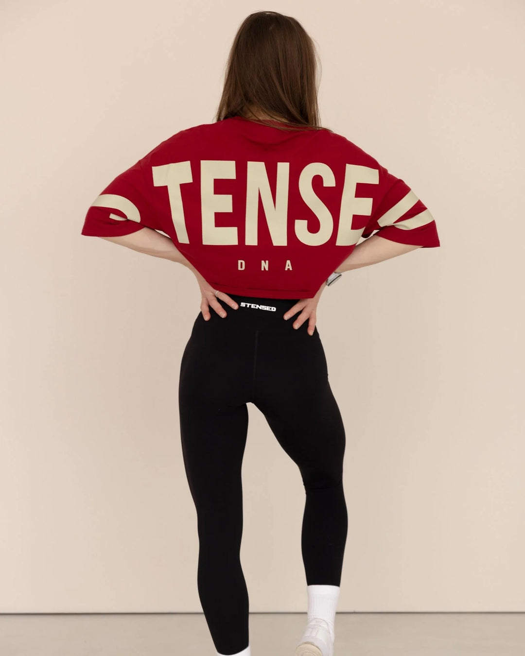 DNA Crop Top Oversize Rouge