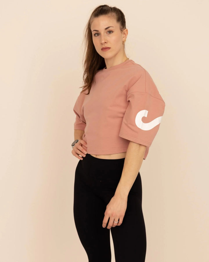 DNA Crop Top Oversize Rose