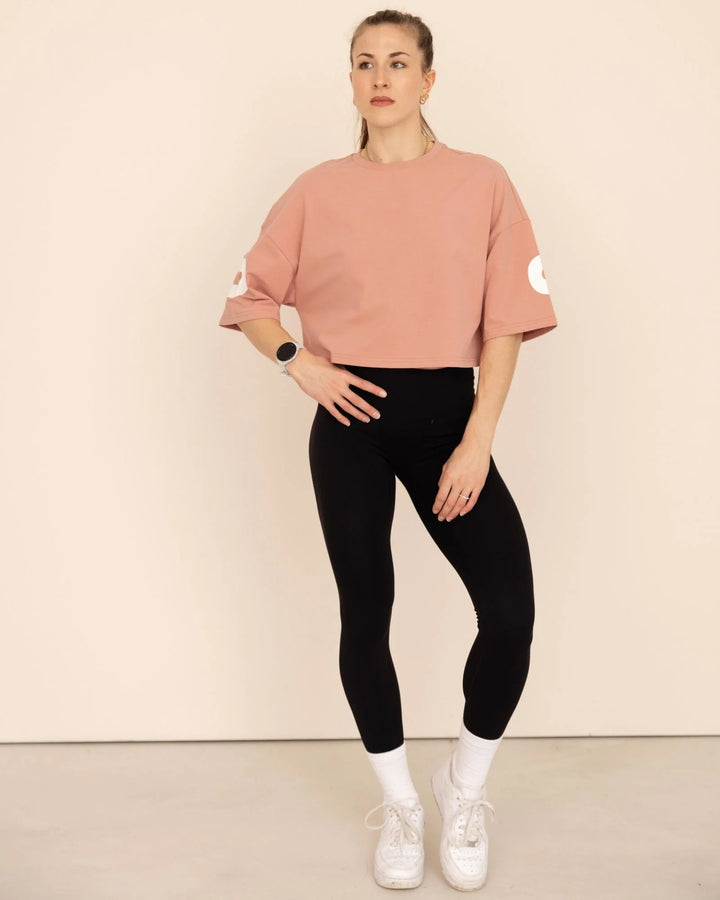 DNA Crop Top Oversize Rose