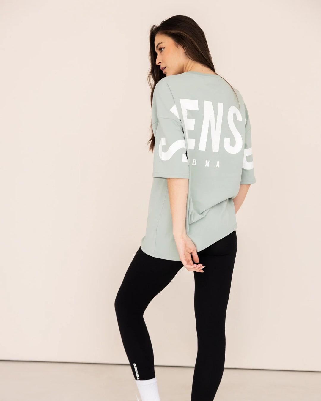 T-shirt Oversize - Vert Sage