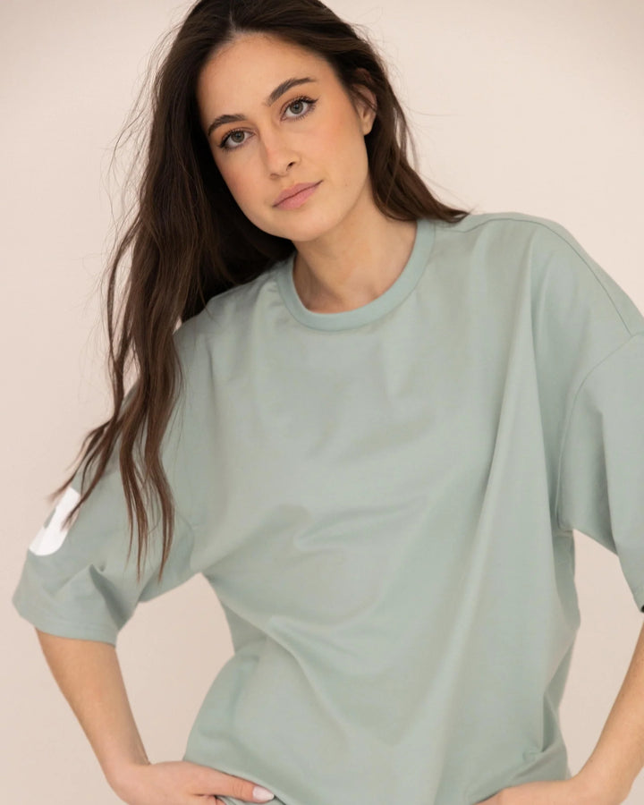 T-shirt Oversize - Vert Sage