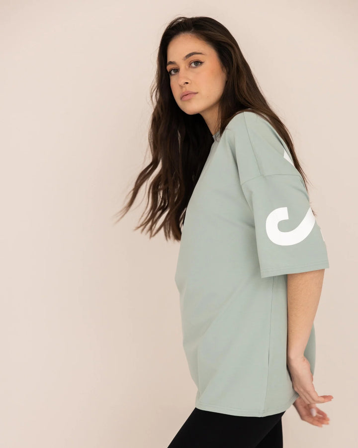 T-shirt Oversize - Vert Sage