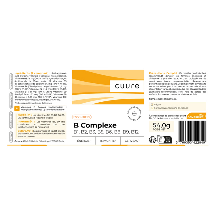 B Complexe (180 doses)