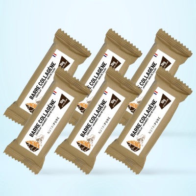 Barre collagène 10g Chocolat - Amandes - Noix de Cajou