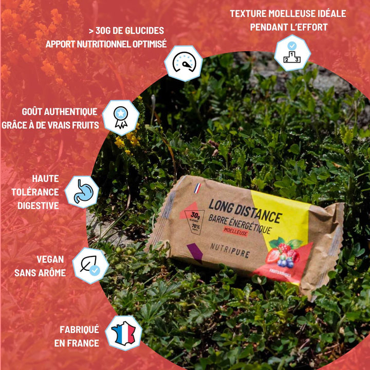Barre énergétique Long Distance Fruits rouges – visuel 4