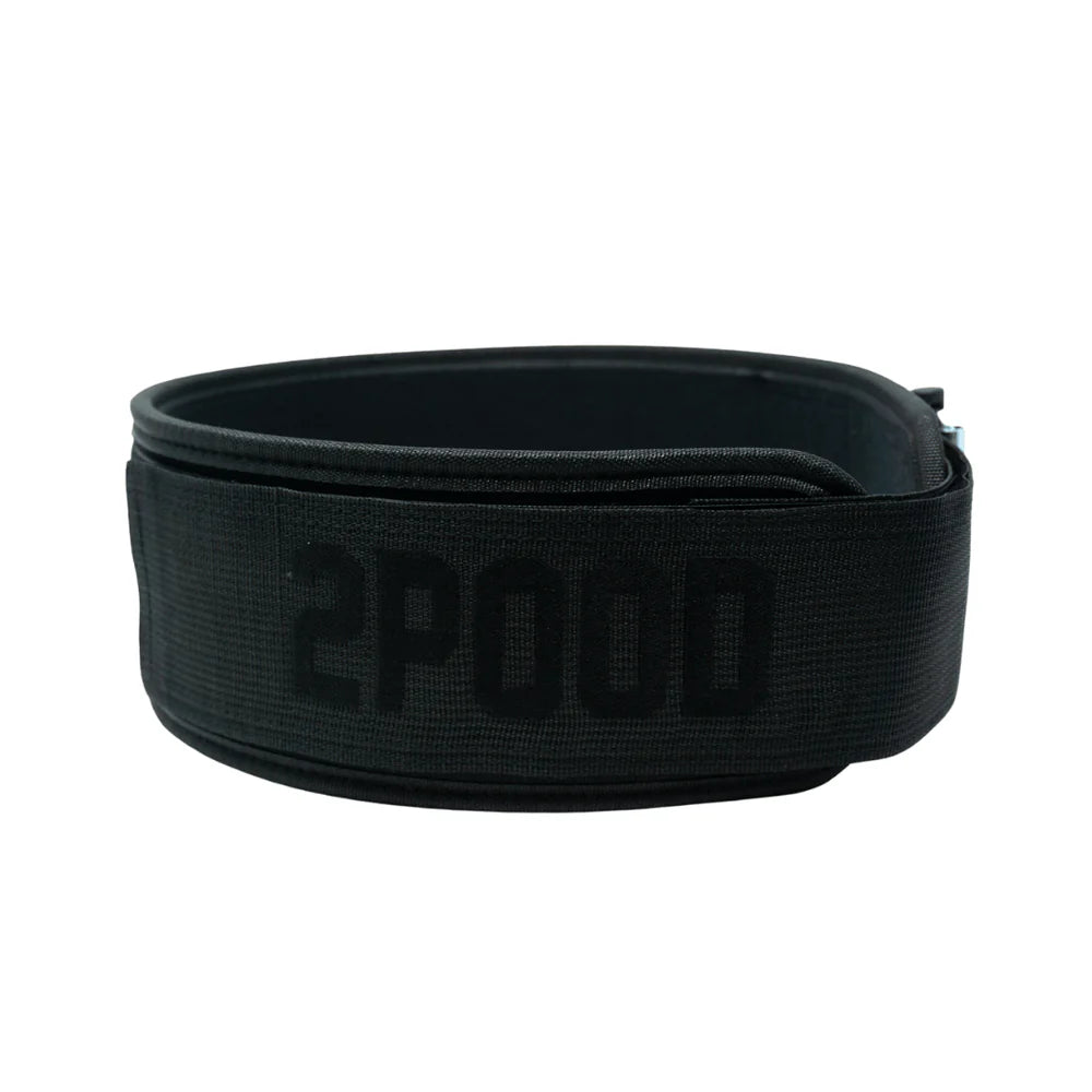 Weightlifting Belt - Black Velcro Patch
