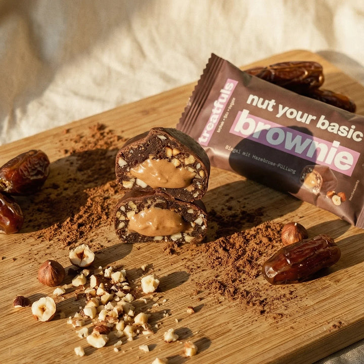 Barre Treatfuls - Brownie chocolat noir fourrée « Nut your basic brownie »