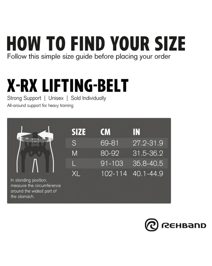 Ceinture d'haltérophilie - X-RX