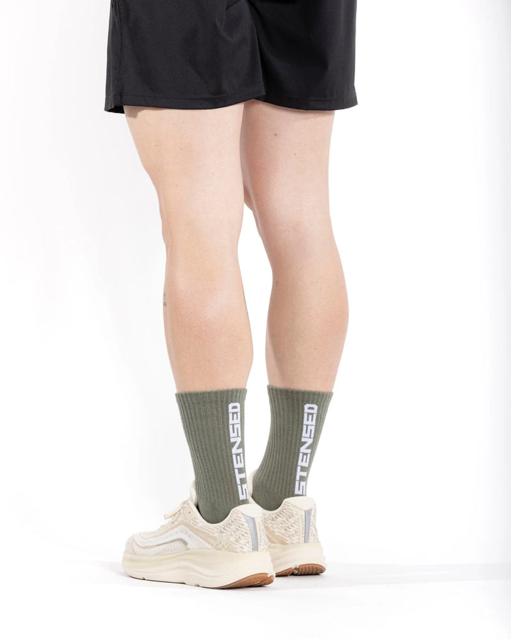 Chaussettes Core training Vert Olive