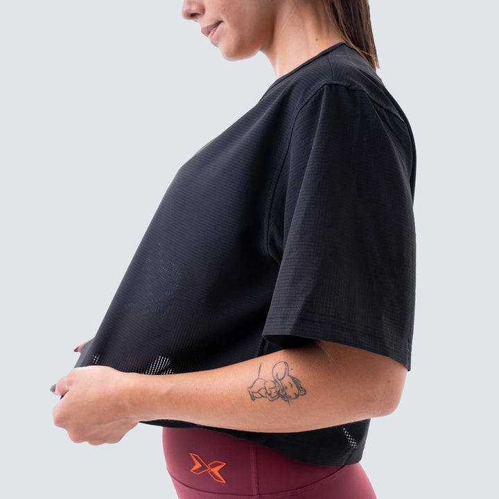Haut court oversize performant pour femme AW25
