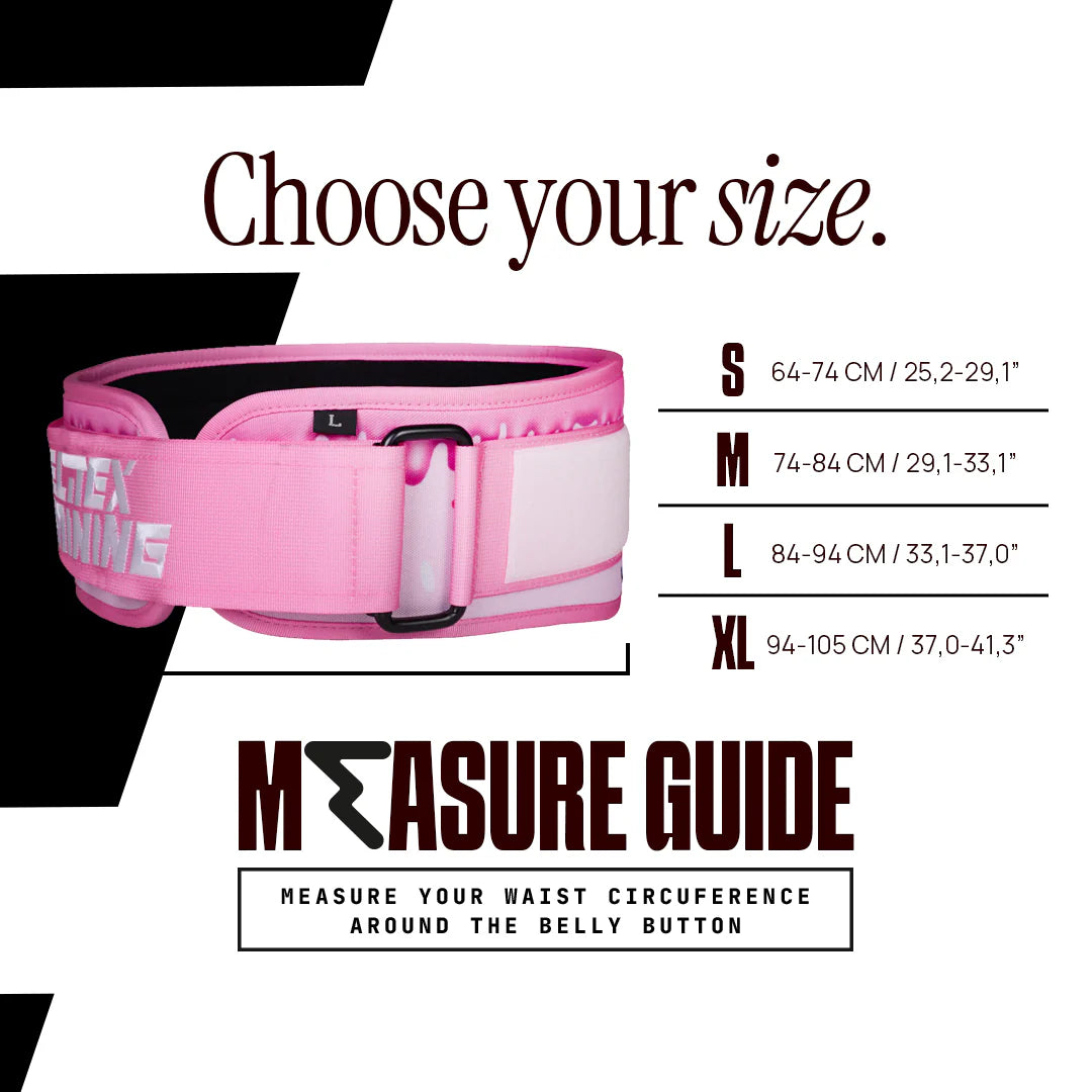 Ceinture d'haltérophilie - Rose