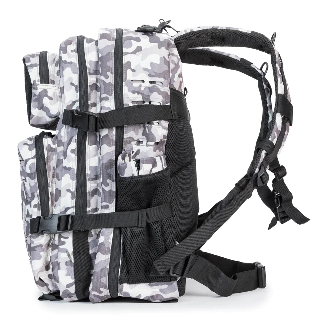 V2 45L Tactical Backpack Black and White Camouflage