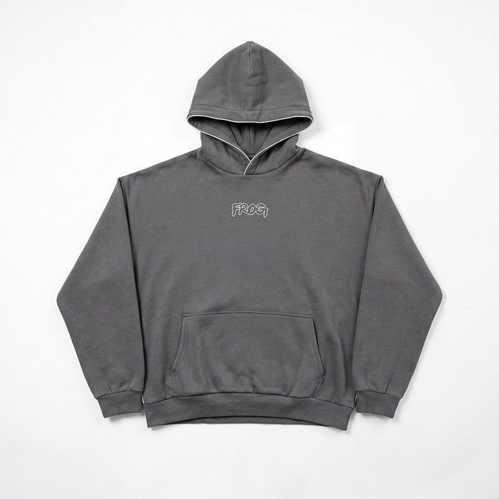 Sweat à capuche FROG GRIPS - Gris unisexe