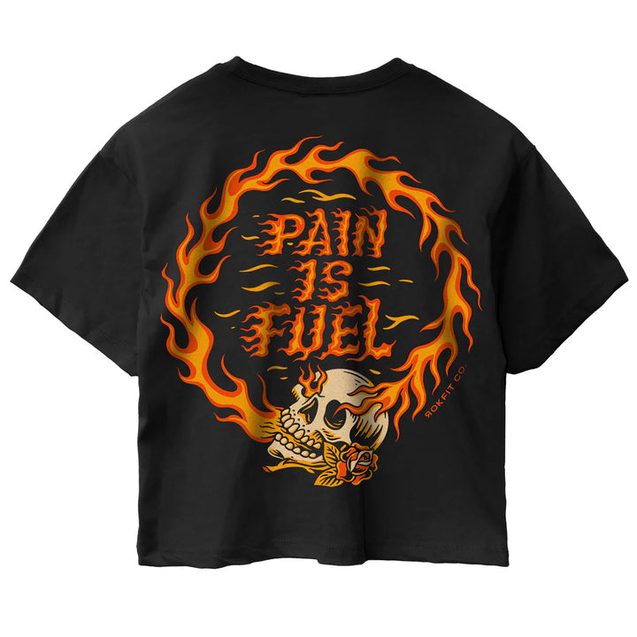 Crop Tee - Pain is fuel