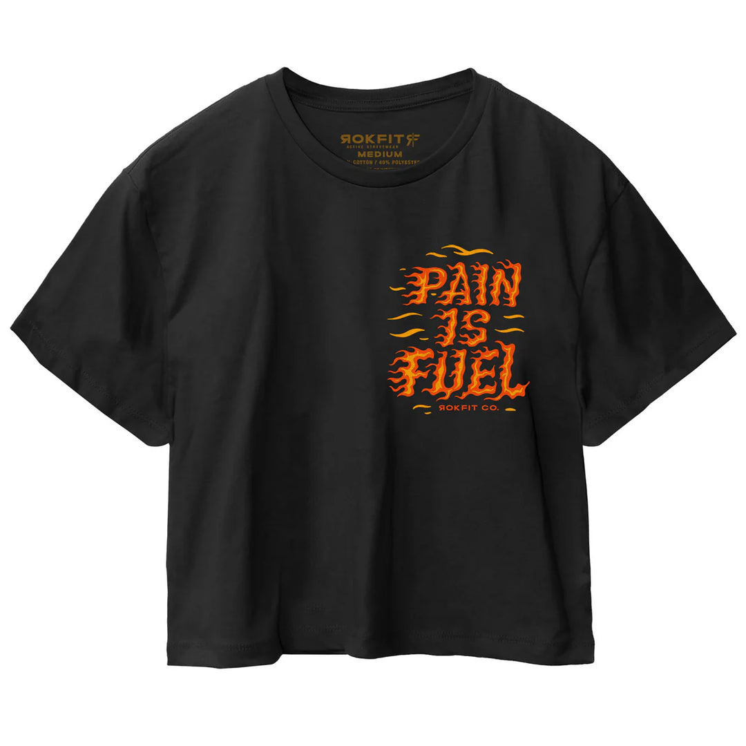 Crop Tee - Pain is fuel