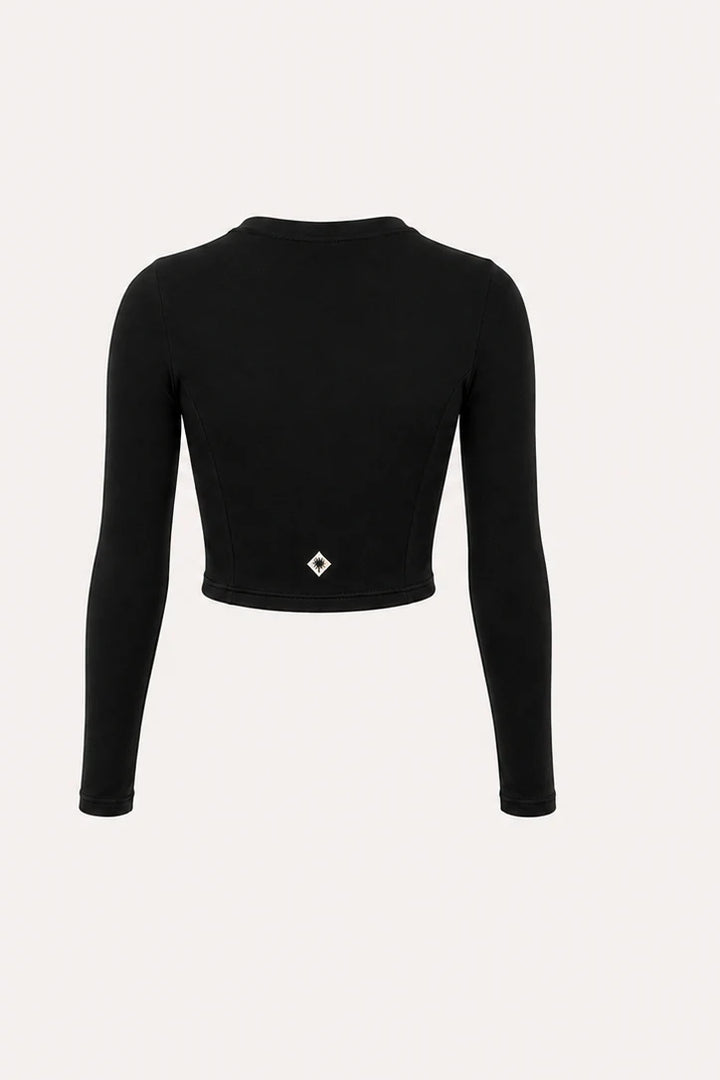 TOP MANCHES LONGUES "ESSENTIEL" NOIR