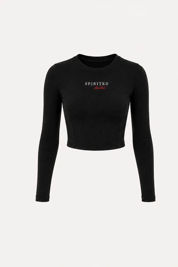 TOP MANCHES LONGUES "ESSENTIEL" NOIR