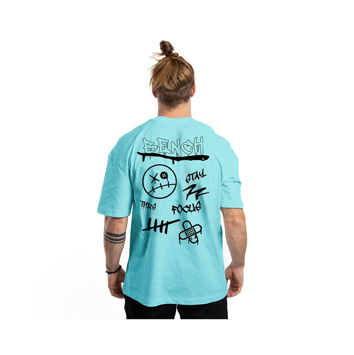 Tee-Shirt - Oversize Bench Ice Blue Unisexe