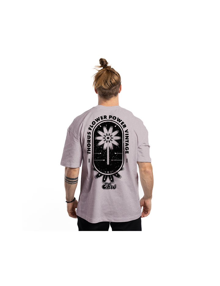 Tee-Shirt - Flower Power Old Pink Unisex