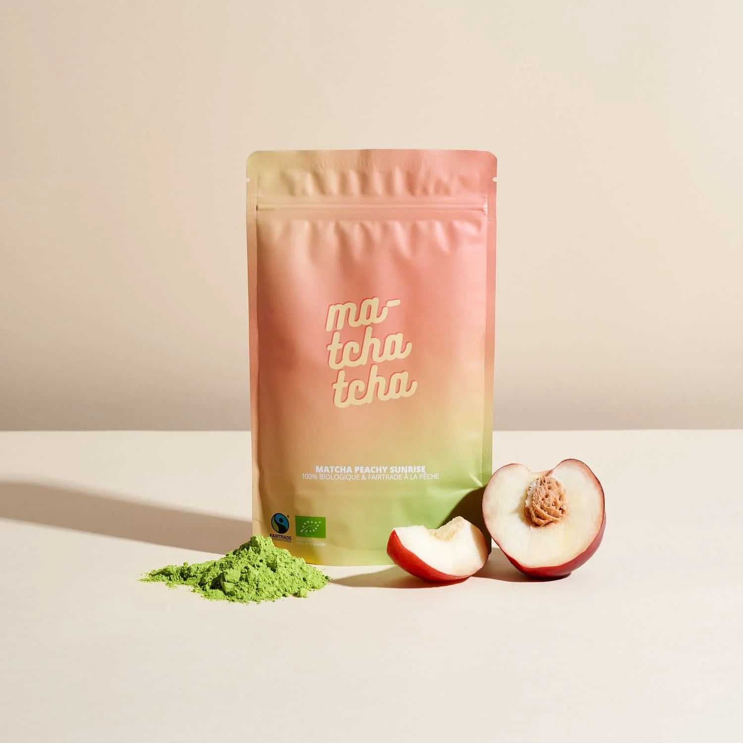 Matcha - Peachy sunrise 🍑 - matcha à la pêche (80g)