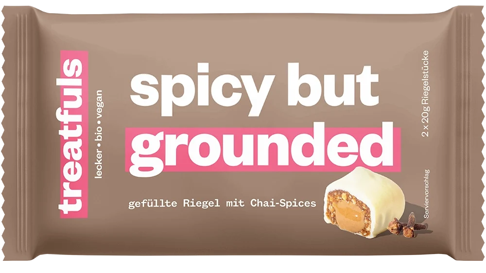 Barre Treatfuls - Chai Latte chocolat blanc fourrée « Spicy but grounded »