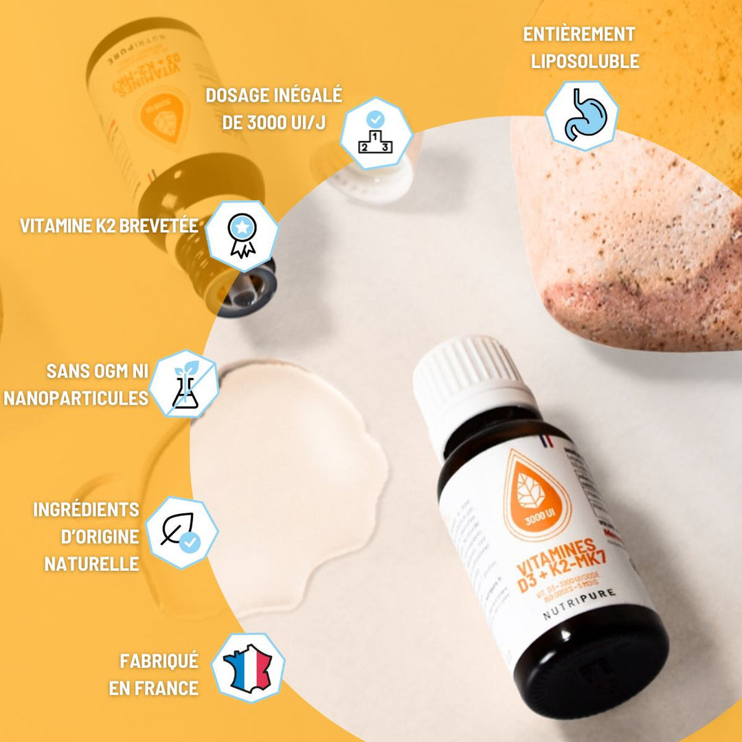 Vitamine D3 K2-MK7 3000 UI – visuel 4