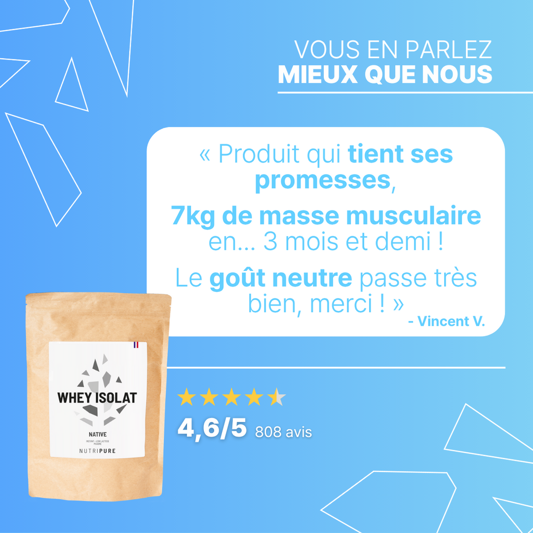 Whey Isolate native Chocolat 750 g – visuel 4