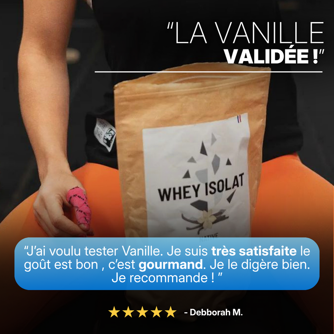 Whey Isolate native Vanille 2 kg – visuel 3