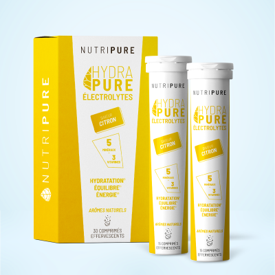 Pastilles Hydratation Citron - Electrolytes 30 comprimés effervescents